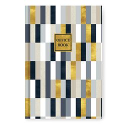 Книга обліку А4, 200 арк., клітинка, обкладинка твердий картон, Серія "Геометрія"