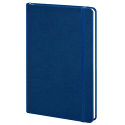 Записна книжка А5 в лінію Twill на гумці синій