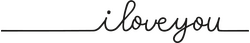 Кліше ф.8,4х1,5 см "I love you"