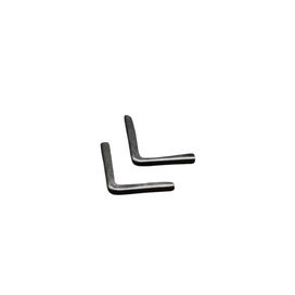 Кутик металевий срібло 22х22мм паз 5мм