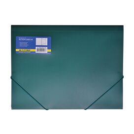 Папка на гумках, А4, зелена