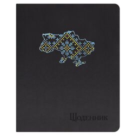 Щоденник шкільний А5 штучна шкіра Vivella чорний