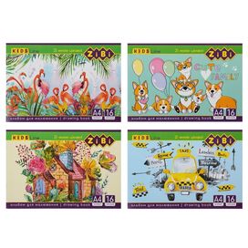 Альбом для малювання, 16 арк, скоба