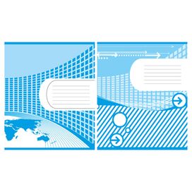 Зошит учнівський 18 арк., лінія, обкладинка двоколірна Серія 150