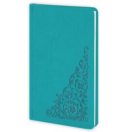 Алфавітна книга А6 в лінію Twill бірюзовий