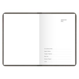 Щоденник недатований А6 в клітинку Ariane синій