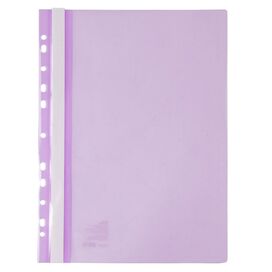 Швидкозшивач з перфорацією А4, бузковий