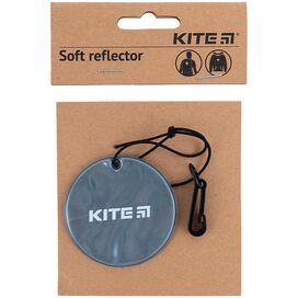 Підвіска м'яка світловідбиваюча, кругла, темно-сіра