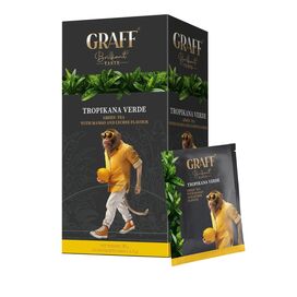 Чай зелений GRAFF Tropicana verde 1,5гх20шт з ароматом манго та лічі