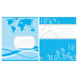 Зошит учнівський 12 арк., клітинка, обкладинка двоколірна Серія 149