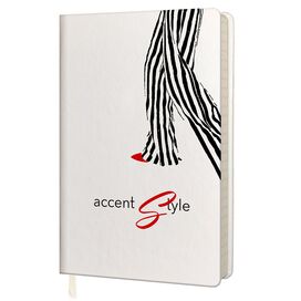 Записна книжка А5 в лінію Vintage  білий