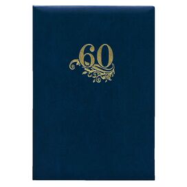 Папка адресна А4 Ariane синій "60 років"