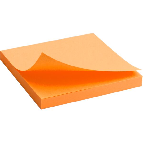 Блок паперу з клей. шар. 75x75мм, 80арк, оранж Поліграфіст