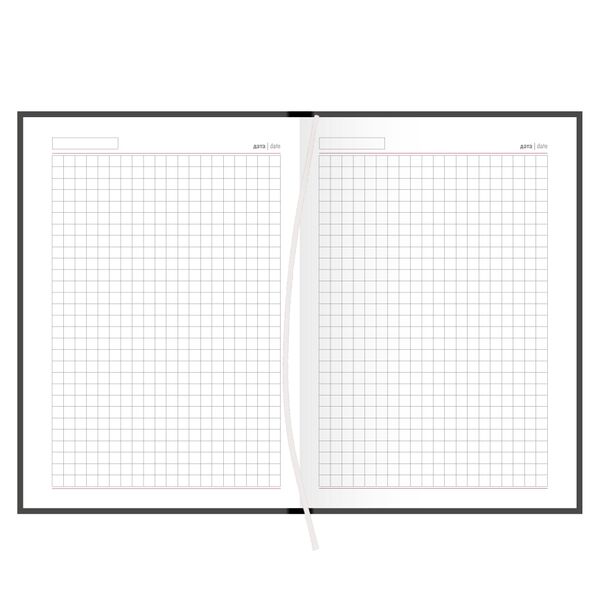 Щоденник недатований А5, 160 аркушів, клітинка, обкладинка баладек коричневий, тисн "Ромби" Поліграфіст картинка 3