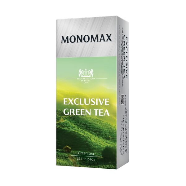 Чай зелений MОNОМАХ GREEN TEA, 1.5гх25шт Поліграфіст