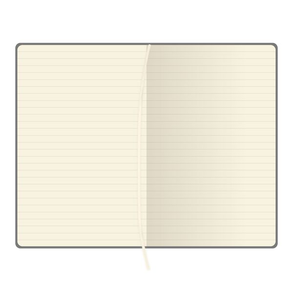 Записна книжка А5, 128 аркушів, лінія, обкладинка шт. шкіра коричневий на гумці Поліграфіст картинка 3