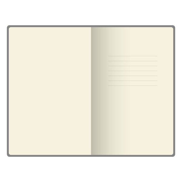 Записна книжка А5, 128 арк., клітинка, шт. шкіра Vivella сірий Поліграфіст картинка 2
