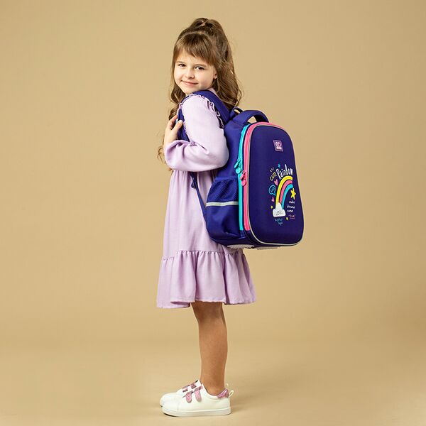 Рюкзак GoPack Education напівкаркасний 165M-1 Cute Rainbow Поліграфіст картинка 8