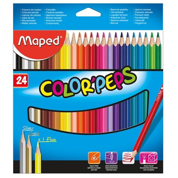 Олівці кол., 24 шт. COLOR PEPS Classic Поліграфіст