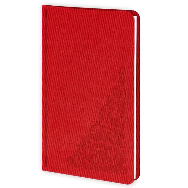 Алфавітна книга А6 в лінію Twill червоний Поліграфіст