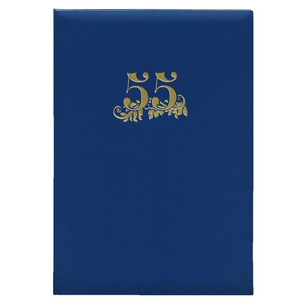 Папка адресна А4 Ariane синій "55 років" Поліграфіст