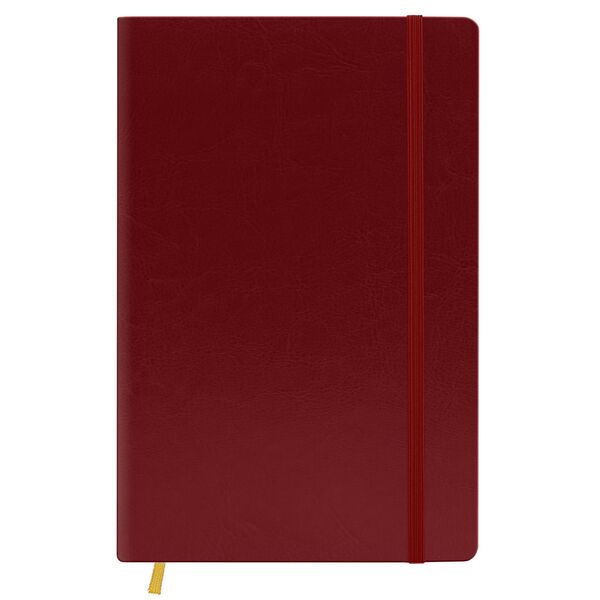 Щоденник недатований А5 в лінію Nebraska на гумці бордовий Поліграфіст картинка 4