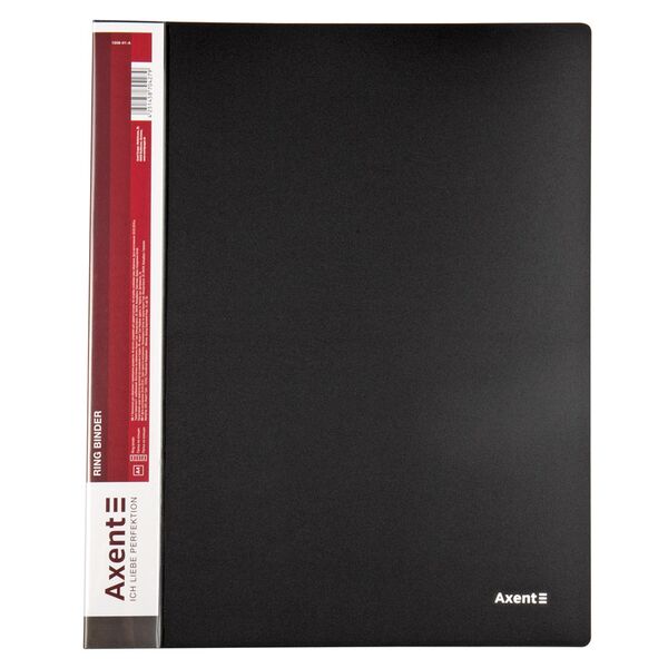 Папка на 4-х кільцях, 35 мм, чорна Папка на 4-х кільцях, 35 мм, чорна Поліграфіст