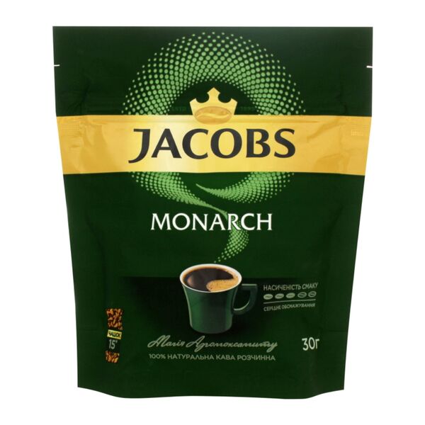 Кава розчинна Jacobs Monarch, пакет 30г Поліграфіст