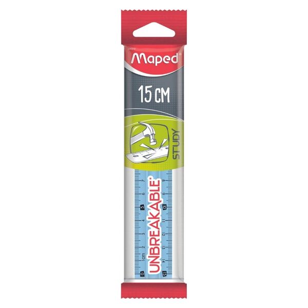 Лінійка 15см STUDY UNBREAKABLE Поліграфіст