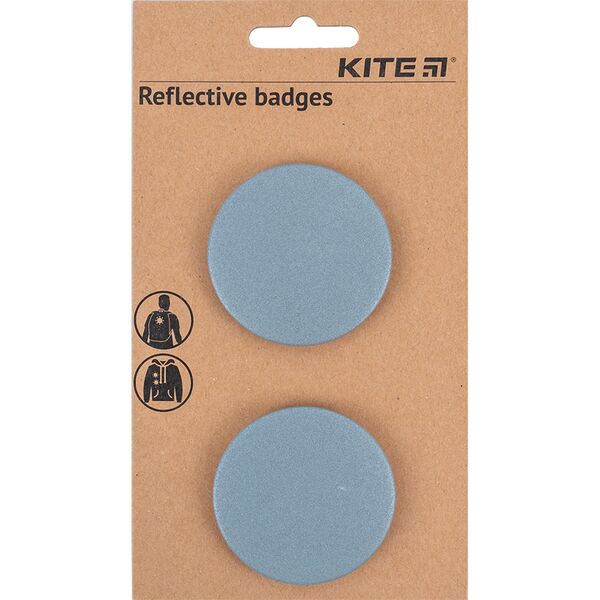 Набір значків світловідбиваючих, сірі Поліграфіст