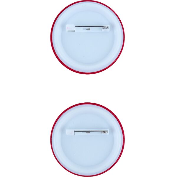 Набір значків світловідбиваючих, малинові Поліграфіст картинка 3