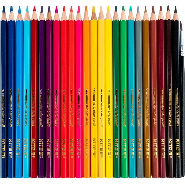 Олівці кол. акварельні, 24 шт. Kite Classic Поліграфіст картинка 3