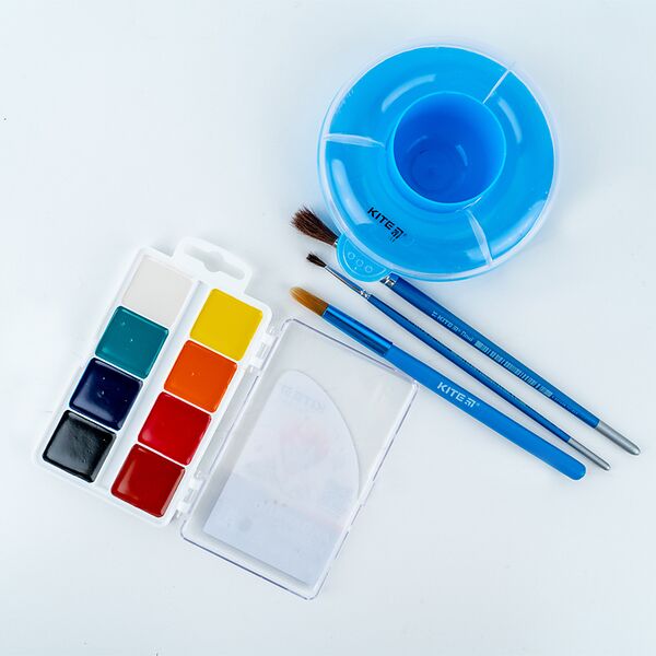 Фарби аквар. 8 кол. Kite Classic Поліграфіст картинка 4