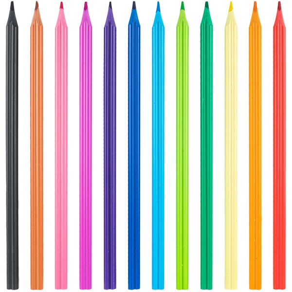 Олівці кол. пластикові, 12шт Kite Heart Поліграфіст картинка 2