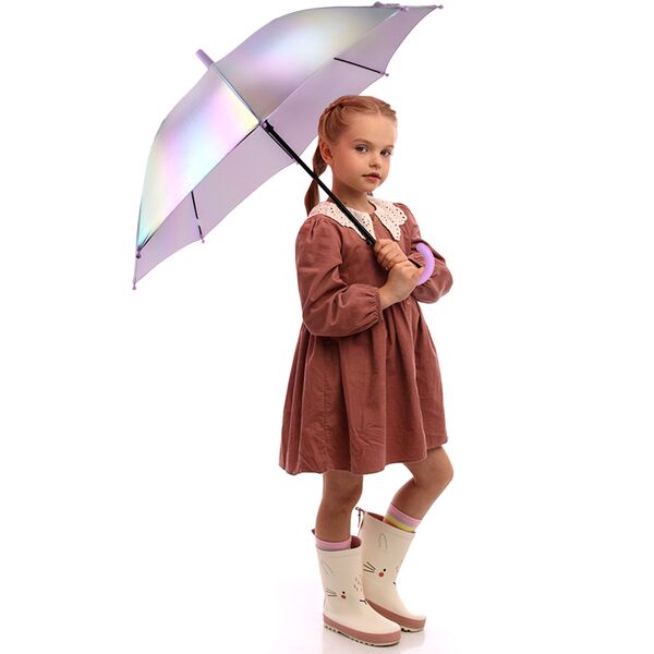 Парасоля Kite дитяча 2001-3 рожевий голографік Поліграфіст картинка 6