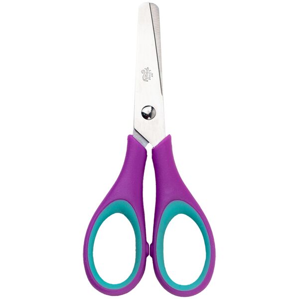 Ножиці дитячі 13см з гум. вставками LP Поліграфіст картинка 2