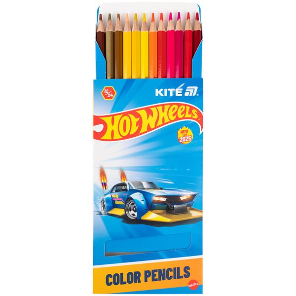 Олівці кол. двосторонні, 12 шт. HW Поліграфіст картинка 4