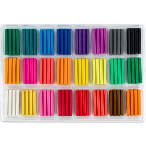 Пластилін восковий, 24 кол, 480 г. HW Поліграфіст картинка 3