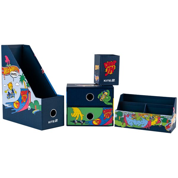 Органайзер настільний, 4 предмети, картон, HW Поліграфіст картинка 3