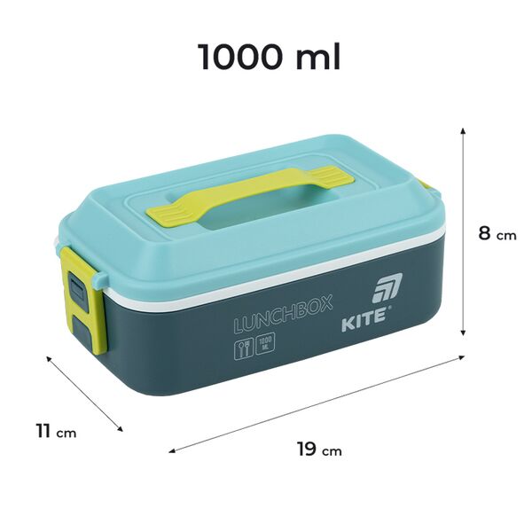 Ланчбокс 1000 мл, синій Поліграфіст картинка 2