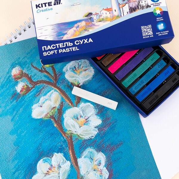 Пастель суха, 12 кольорів Creative Поліграфіст картинка 4