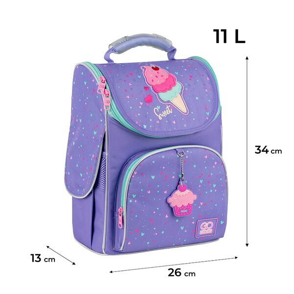 Рюкзак GoPack Education каркасний 5001S-2 Summer Ice Cream Поліграфіст картинка 2