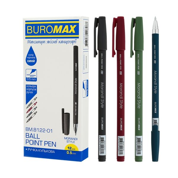 Ручка кулькова MORANDI STYLE, 0.5мм, синя Поліграфіст