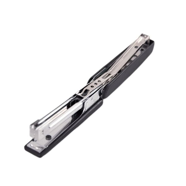 Степлер RUBBER TOUCH пласт, №10, 12арк, чорний Поліграфіст картинка 3