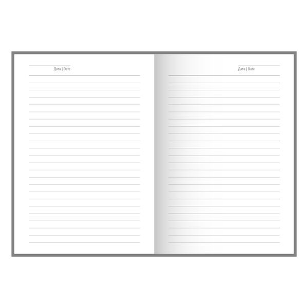 Блок щоденника недатованого формат 98х140 мм, 144 аркуша, білий папір, лінія Поліграфіст