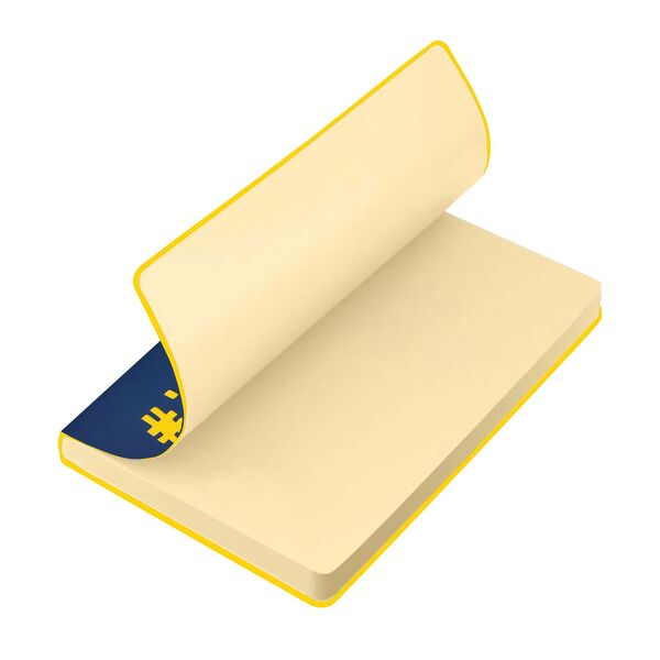 Записна книжка А5 в крапку Vienna на гумці синя, висічка "#Ukraine" Поліграфіст картинка 4