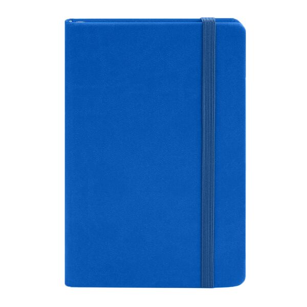 Записна книжка А6 в клітинку Vivella на гумці блакитний Поліграфіст картинка 3