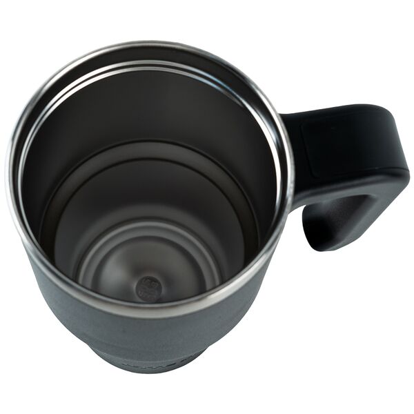 Термокружка з ручкою 600 мл, чорна Поліграфіст картинка 5