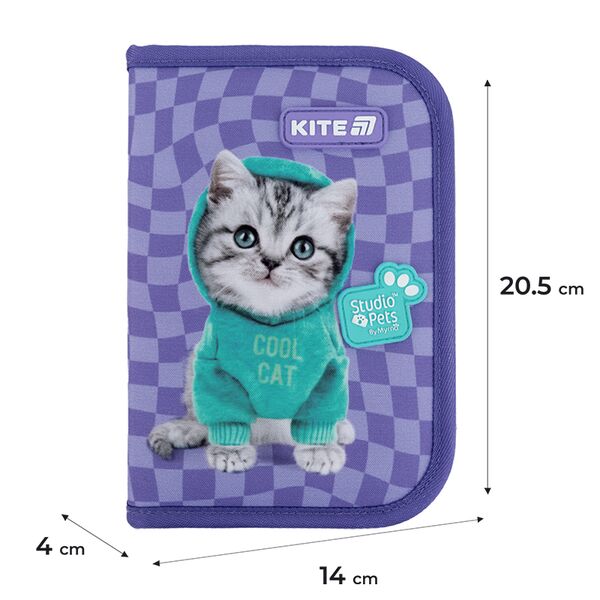 Пенал Kite 1 від., 2 відв., без наповнення 622-2 SP Поліграфіст картинка 2