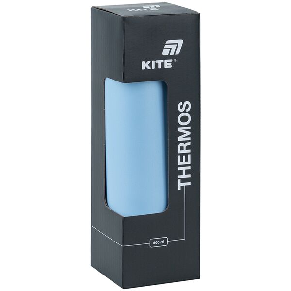 Термос 500 мл, блакитний Поліграфіст картинка 4